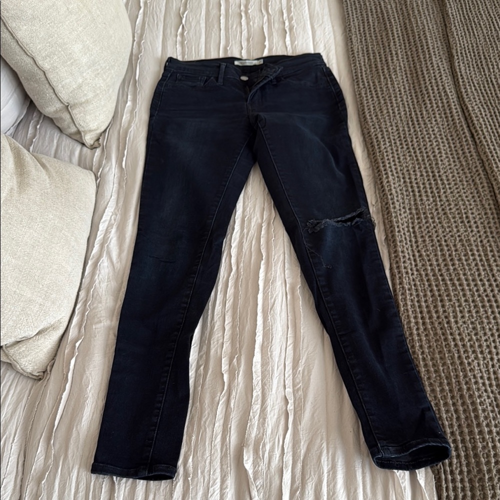 Levi's 710 Super Skinny Gray Jeans